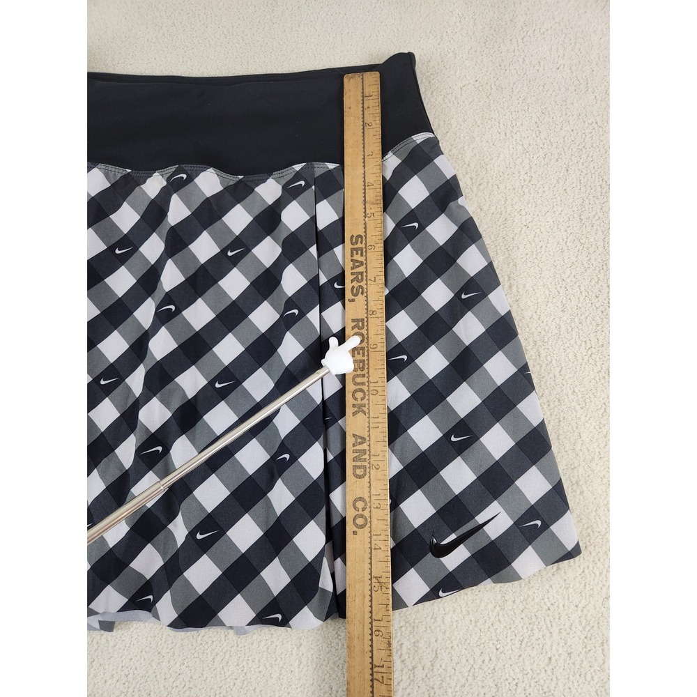 Women's Nike Dri-fit Golf/Tennis Skort Black & White Size Medium - Picture 5 of 5